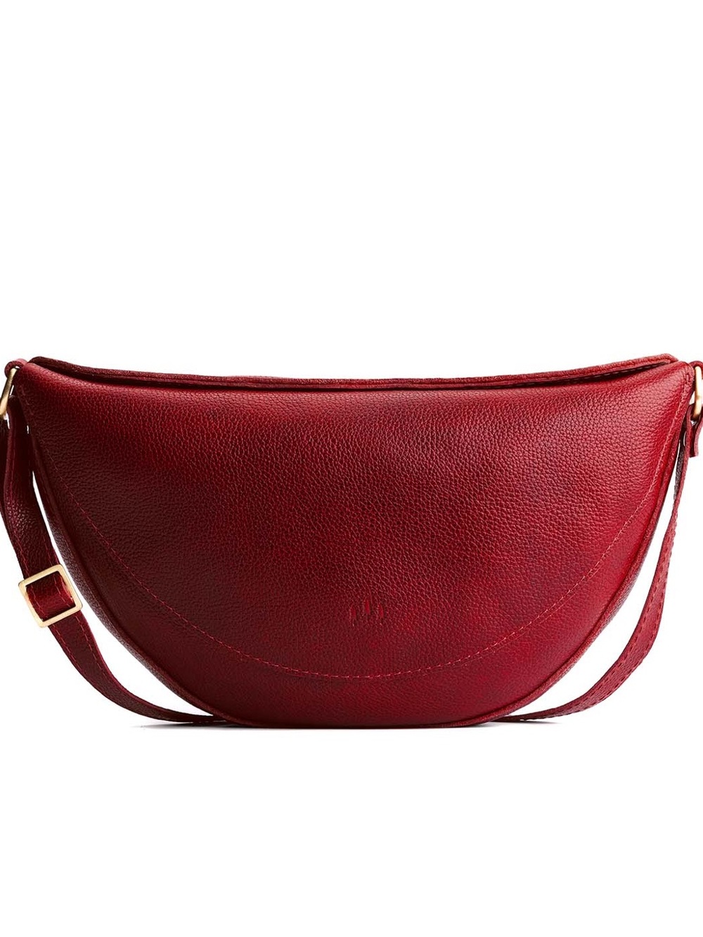 Portland Leather Large Koala Sling Crossbody Shoulder Bag in Chili Red - Picture 2 of 11